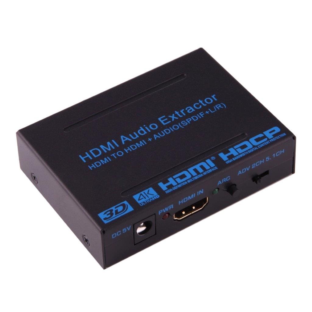 HDMI til HDMI + SPDIF+ L/R lyd adapter 4Kx2K