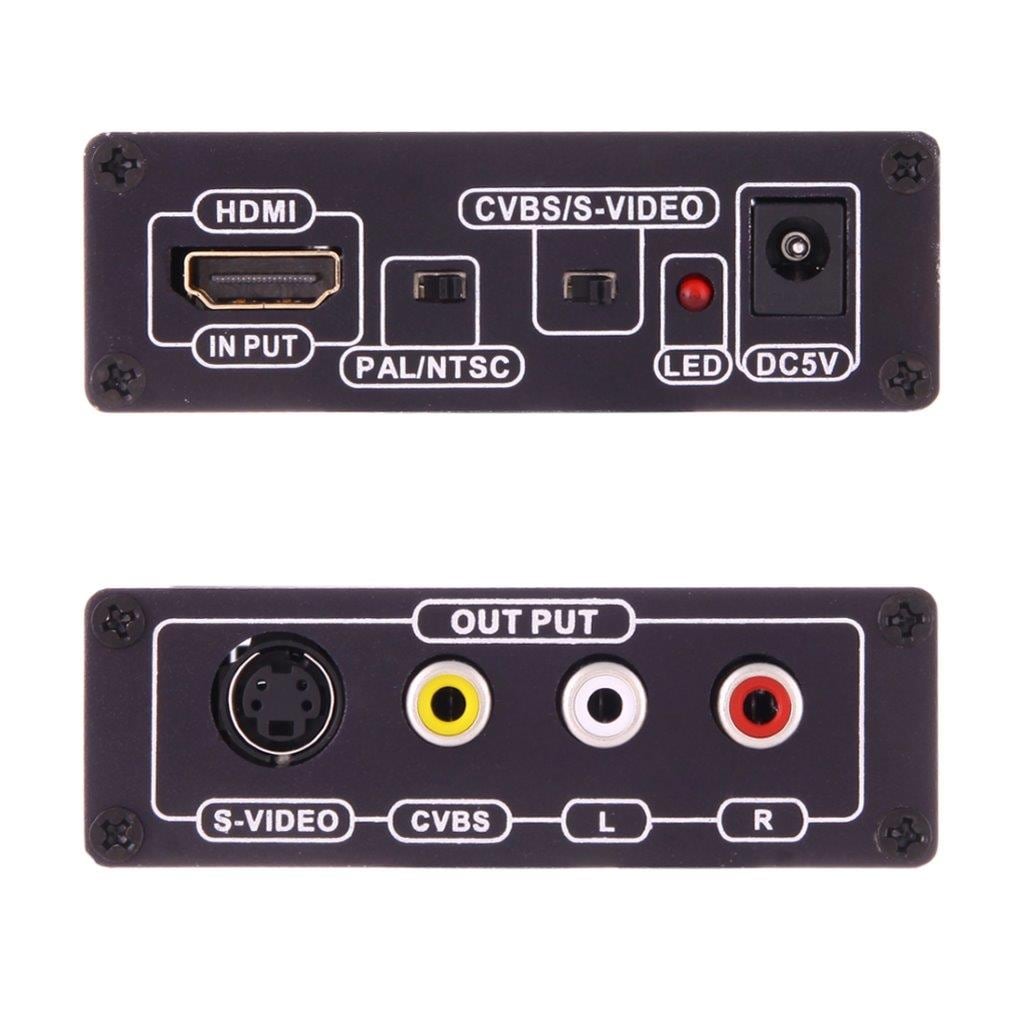 Konverterer / signalkonverterer – Fra HDMI til AV + S-Video