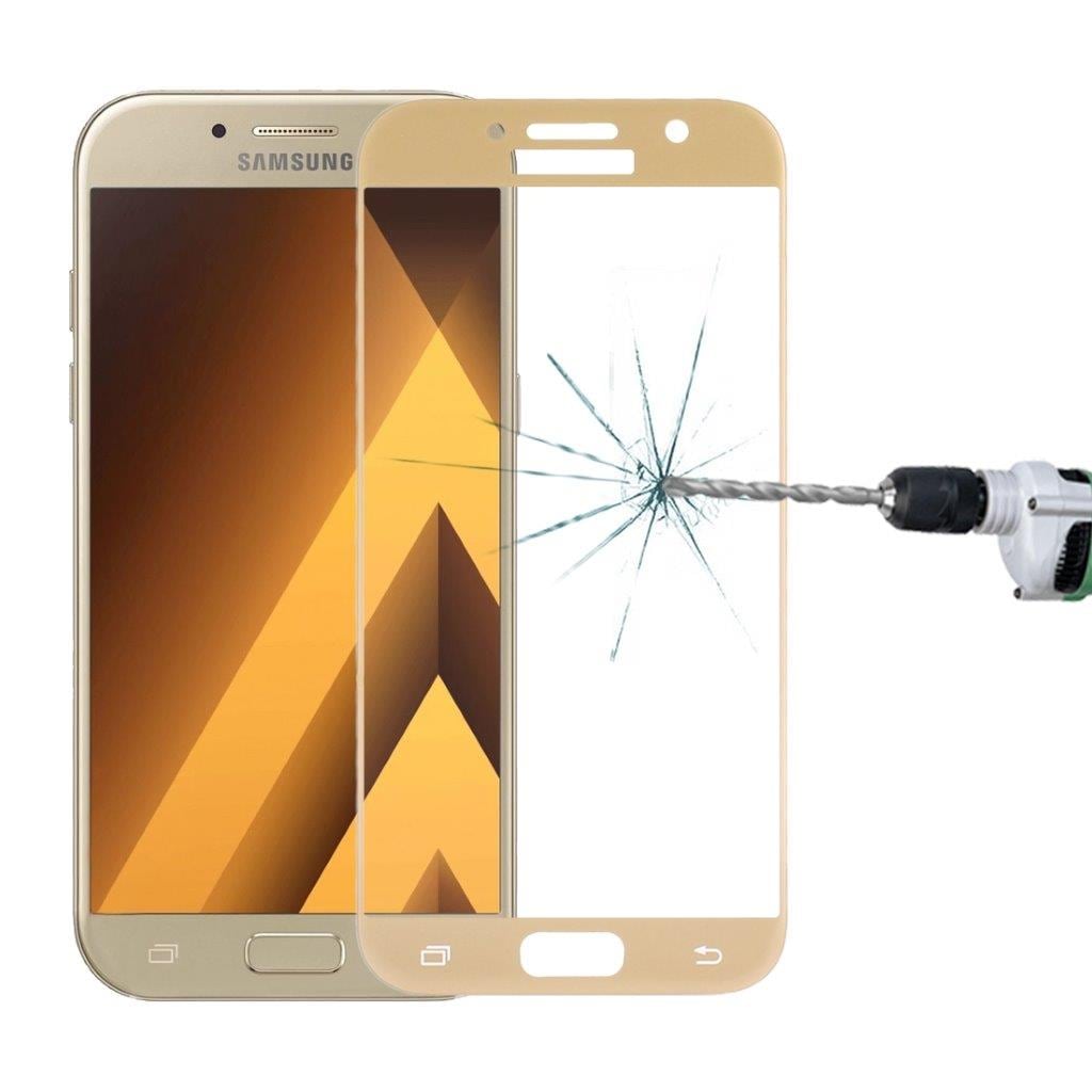 Skjermbeskyttelse (gull) i herdet glass - Samsung Galaxy A7 (2017)