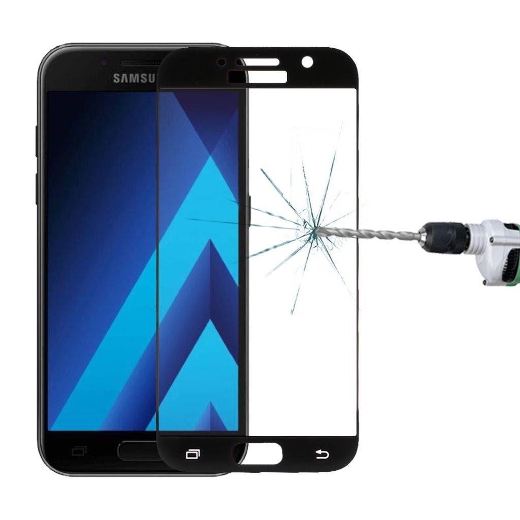 Svart skjermbeskyttelse i herdet glass - Samsung Galaxy A3 (2017)