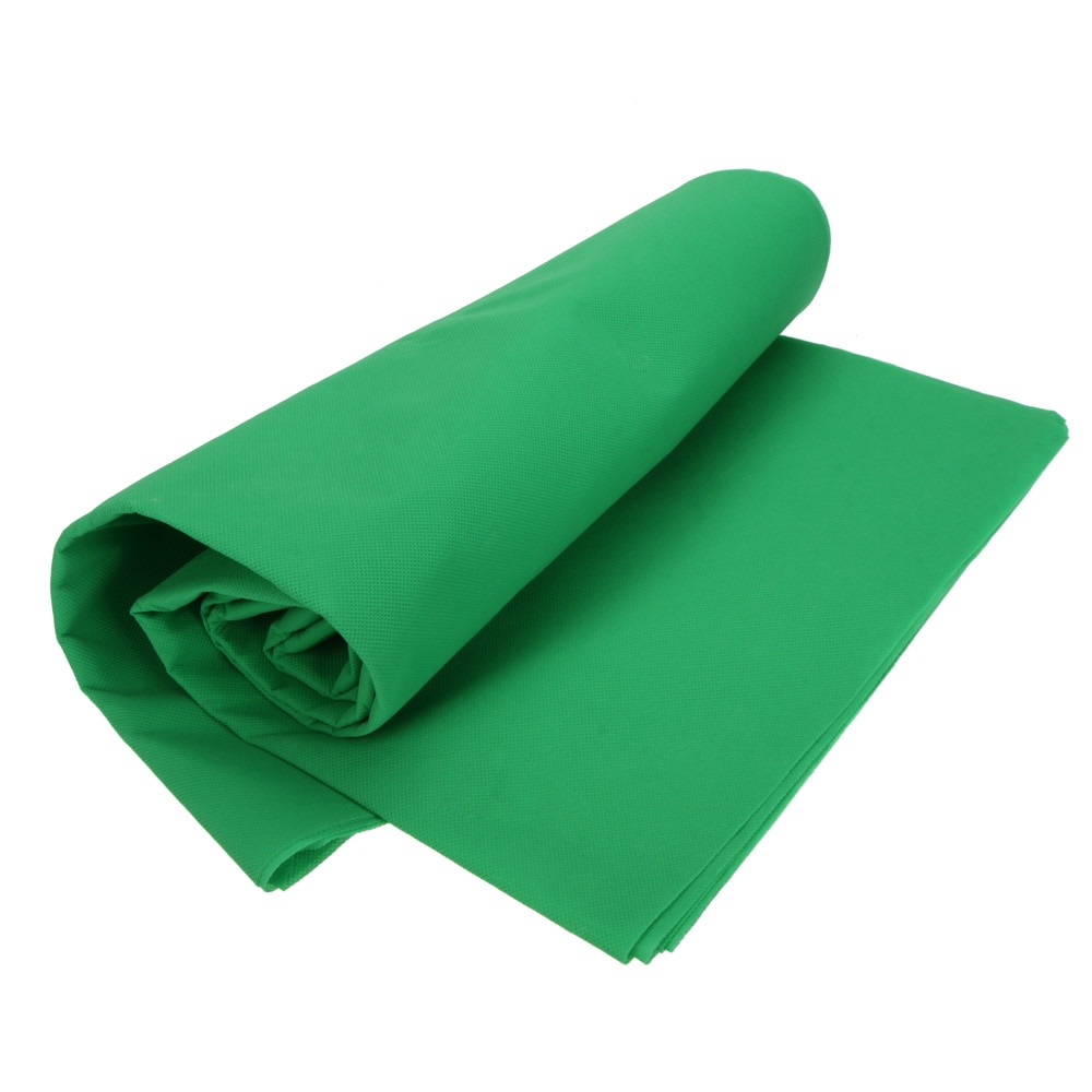 Bakgrunnsduk i grønt for fotostudio hjemme