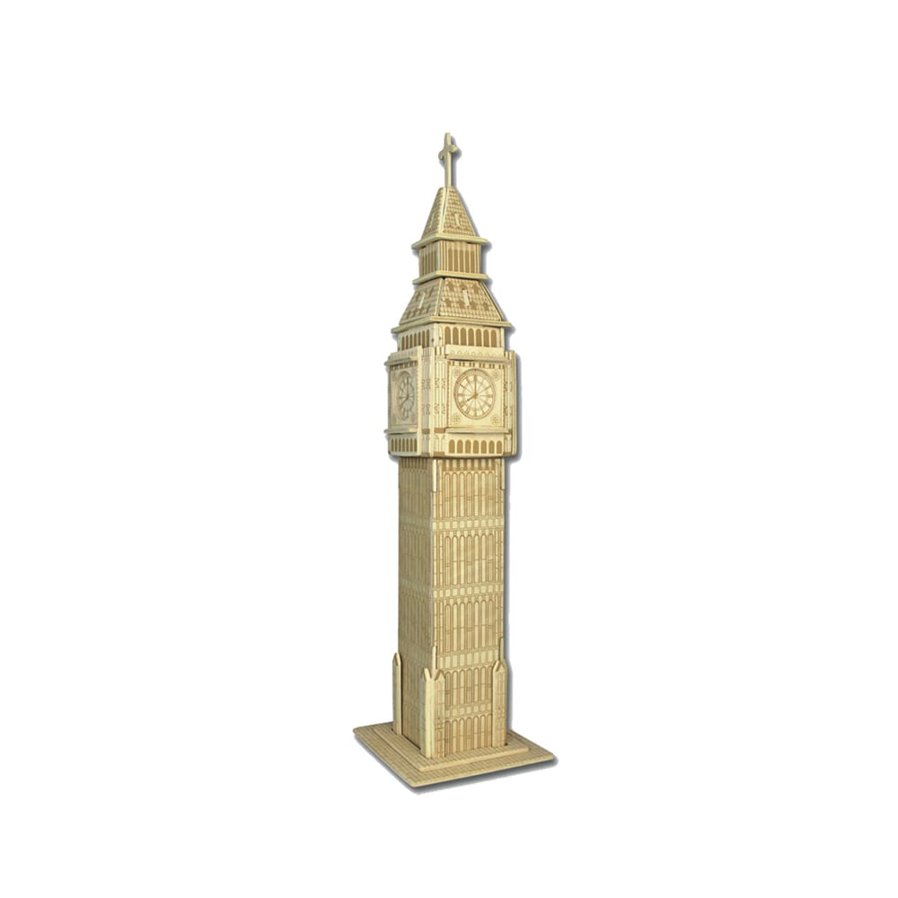 3D-puslespill i tre – modell  Big Ben