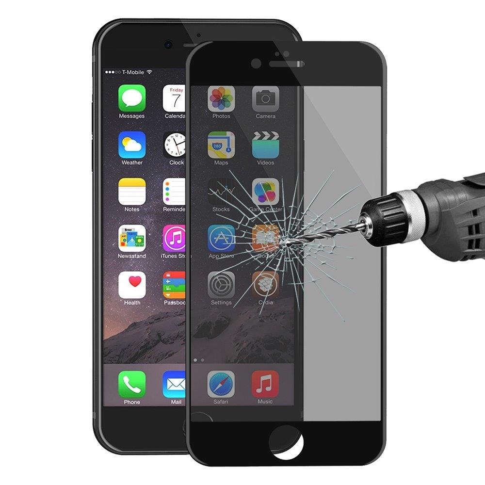 Spion skärmskydd i härdat glas iPhone 6 Plus & 6s Plus - Fullskärmsskydd