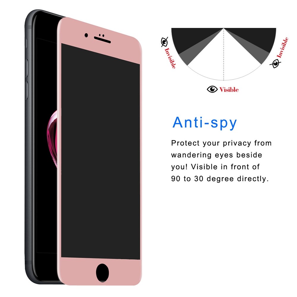 Insynskyddat skärmskydd i härdat glas iPhone 6 & 6s - Fullskärmsskydd
