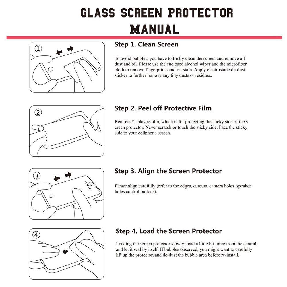 Insynskyddat skärmskydd i härdat glas iPhone 6 & 6s - Fullskärmsskydd