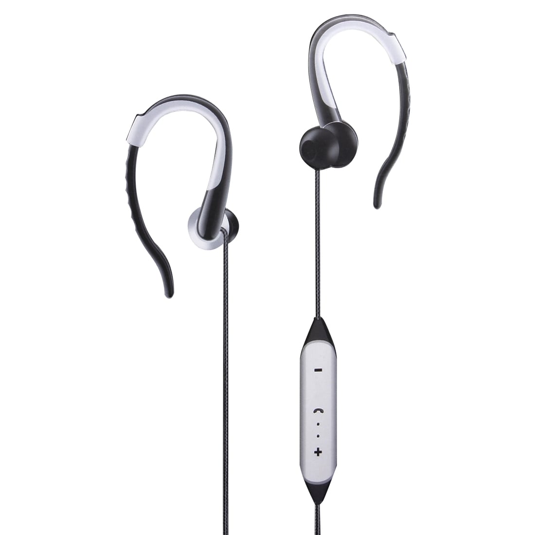 Trådlösa In-Ear hörlurar med mikrofon och krok / öronbygel - Bluetooth