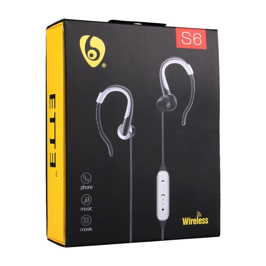 Trådlösa In-Ear hörlurar med mikrofon och krok / öronbygel - Bluetooth