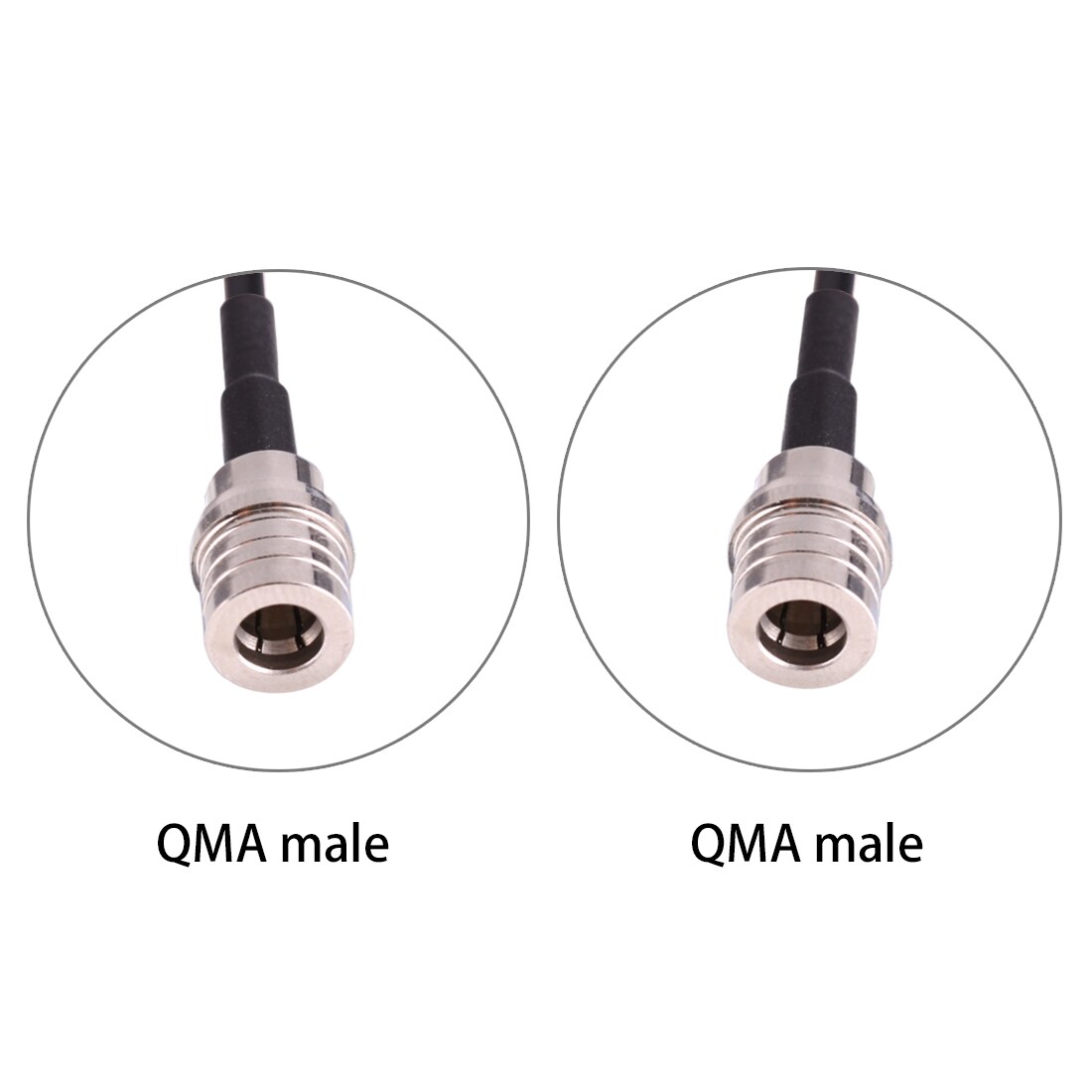 Adapter kabel 45cm QMA hane -  QMA hane