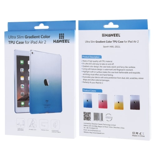 TPU deksel til iPad Air 2 - Blå