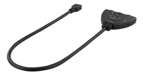 DELTACO HDMI-Switch, 3 innganger til 1 utgang