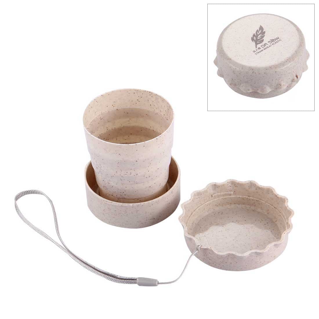 Sammenleggbar kopp / kopp av økologisk plast hvetefiber