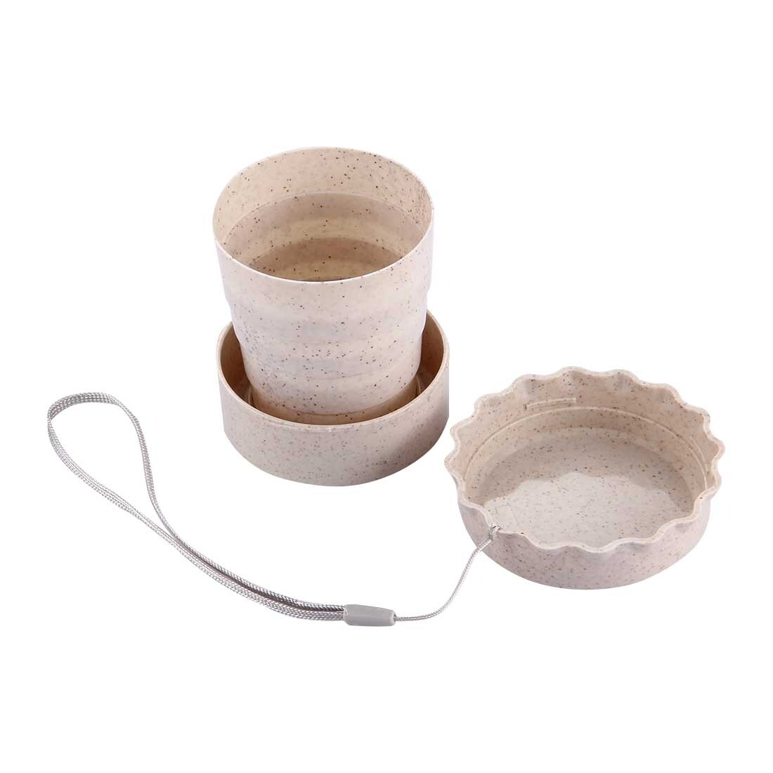 Sammenleggbar kopp / kopp av økologisk plast hvetefiber