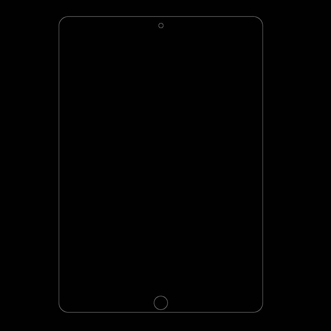 Skjermbeskyttelse av herdet glass iPad Pro 10.5