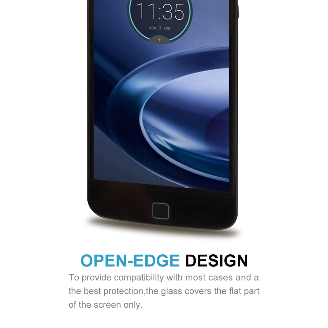 Skjermbeskyttelse av herdet glass Motorola Moto Z - Fullskjermbeskyttelse