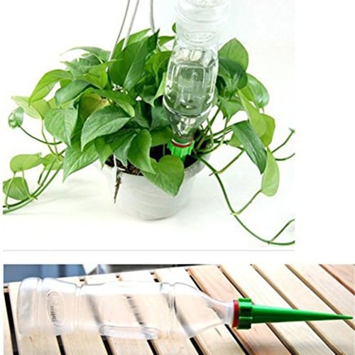 Selvvanning PET-flaske potteplanter - 4Pack