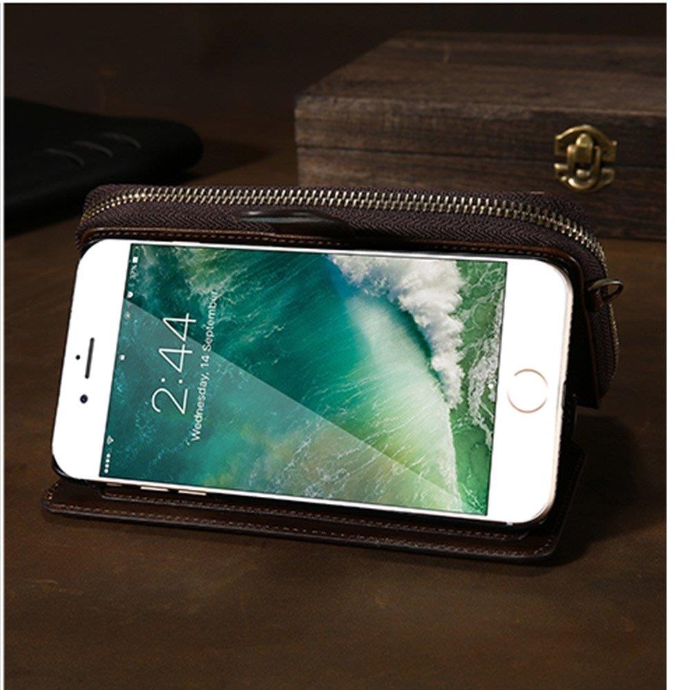 FLOVEME Lommebokveske med rem& glidelås iPhone 6 Plus / 6s Plus