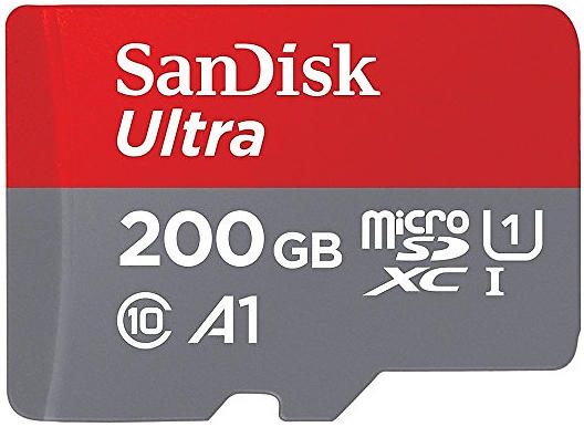 200GB SanDisk Ultra microSDXC Class 10 UHS-I 100MB/s A1