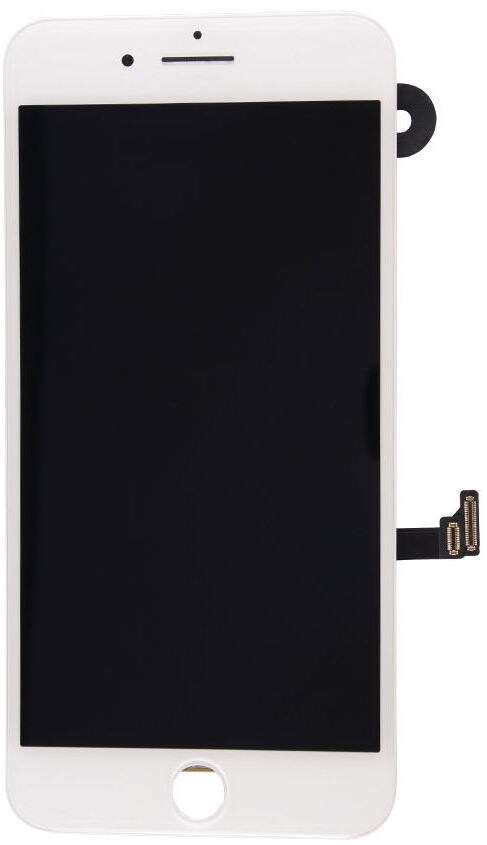 iPhone 7 LCD + Touch Display Skjerm med kamera og ramme - Hvit farge