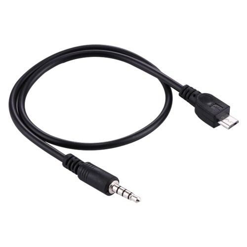 Aux-kabel / lydkabel 3,5 mm til mikro-USB