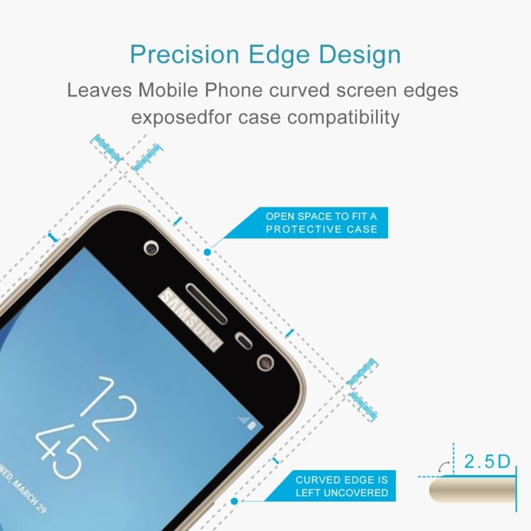Skjermbeskyttelse i glass Samsung Galaxy J3 2017 - Fullskjermbeskyttelse