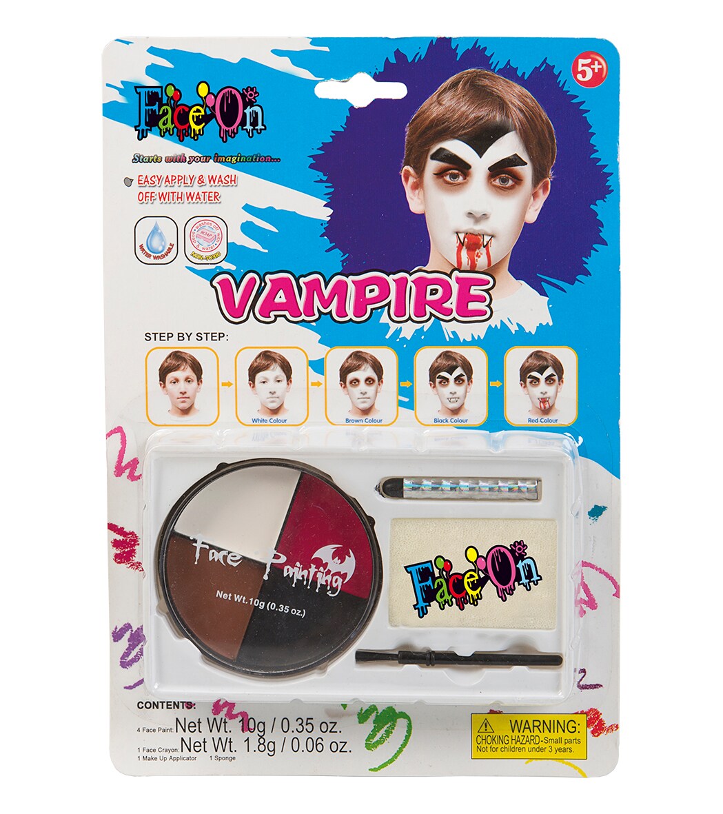 Face On MakeUp Kid Vampyr - Ansiktsfarge Halloween