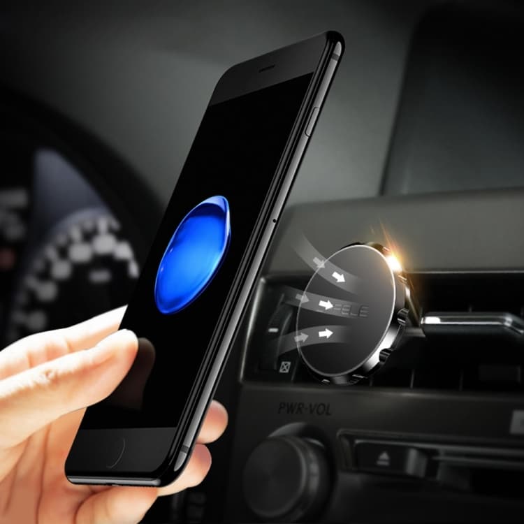 Magnetisk mobilholder for ventilsjonsuttaket i bilen