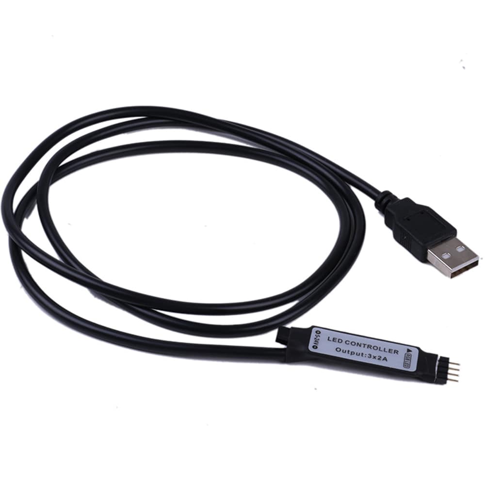 RGB LED-stripe 3 m USB med fjernkontroll – vanntett