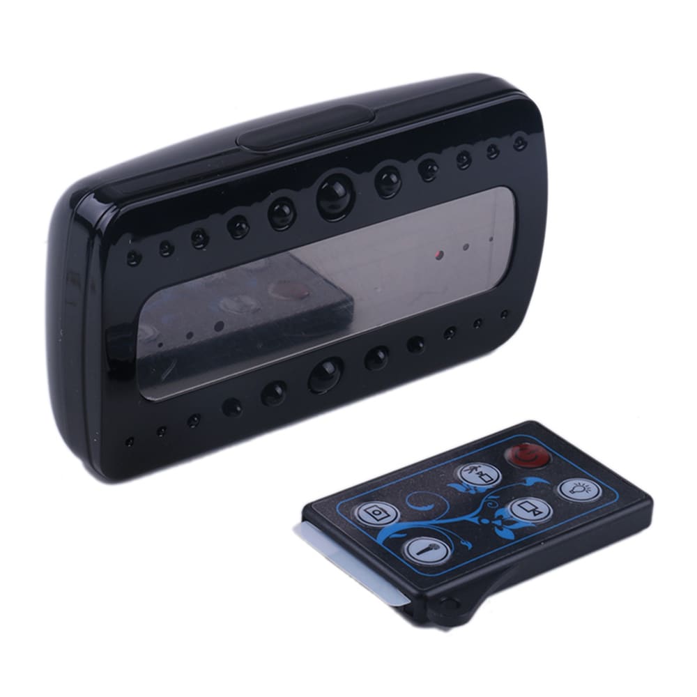 Spionkamera HD Vekkerklokke - Remote+Sensor+lyd