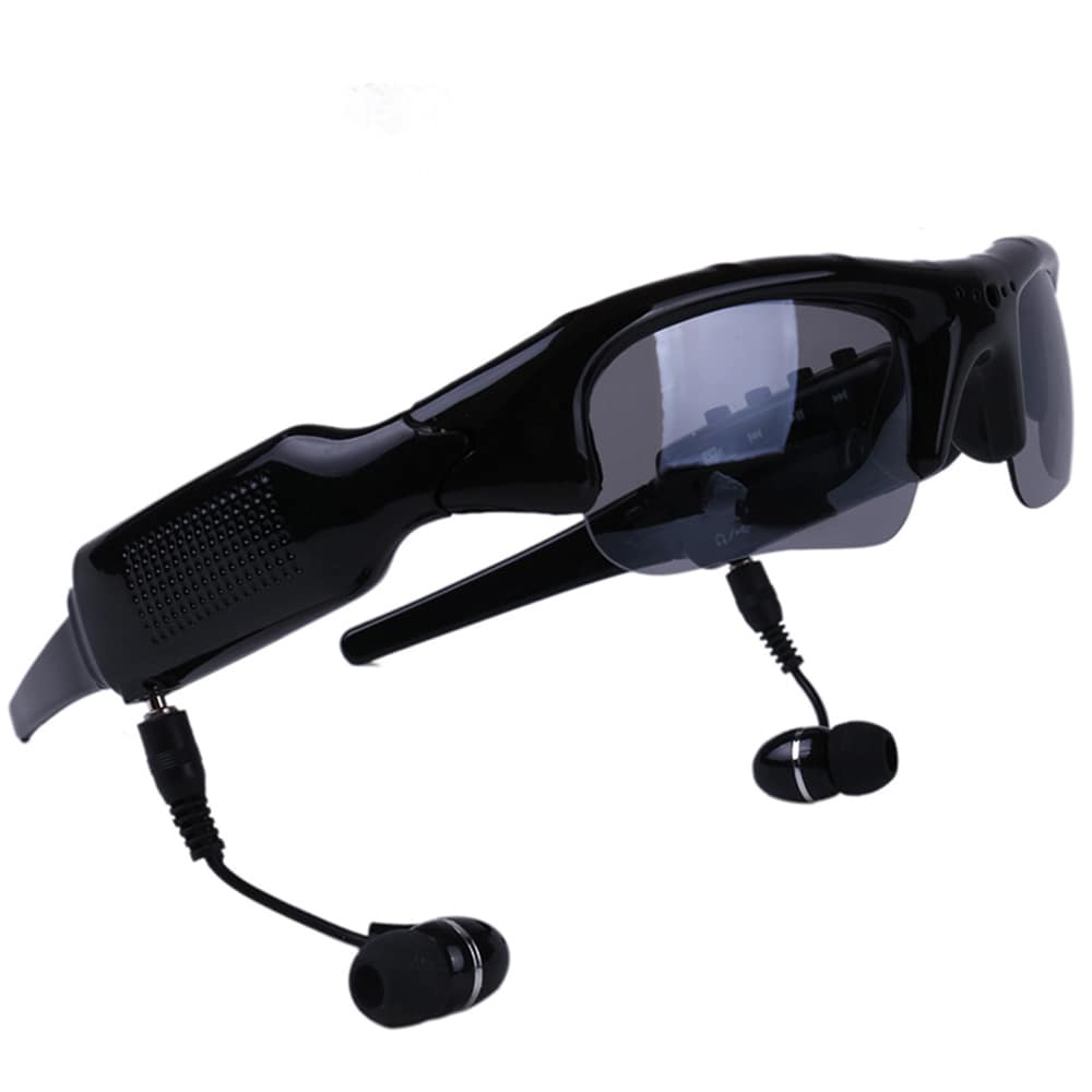 Spion Solglbriller med kamera+bluetooth+mp3