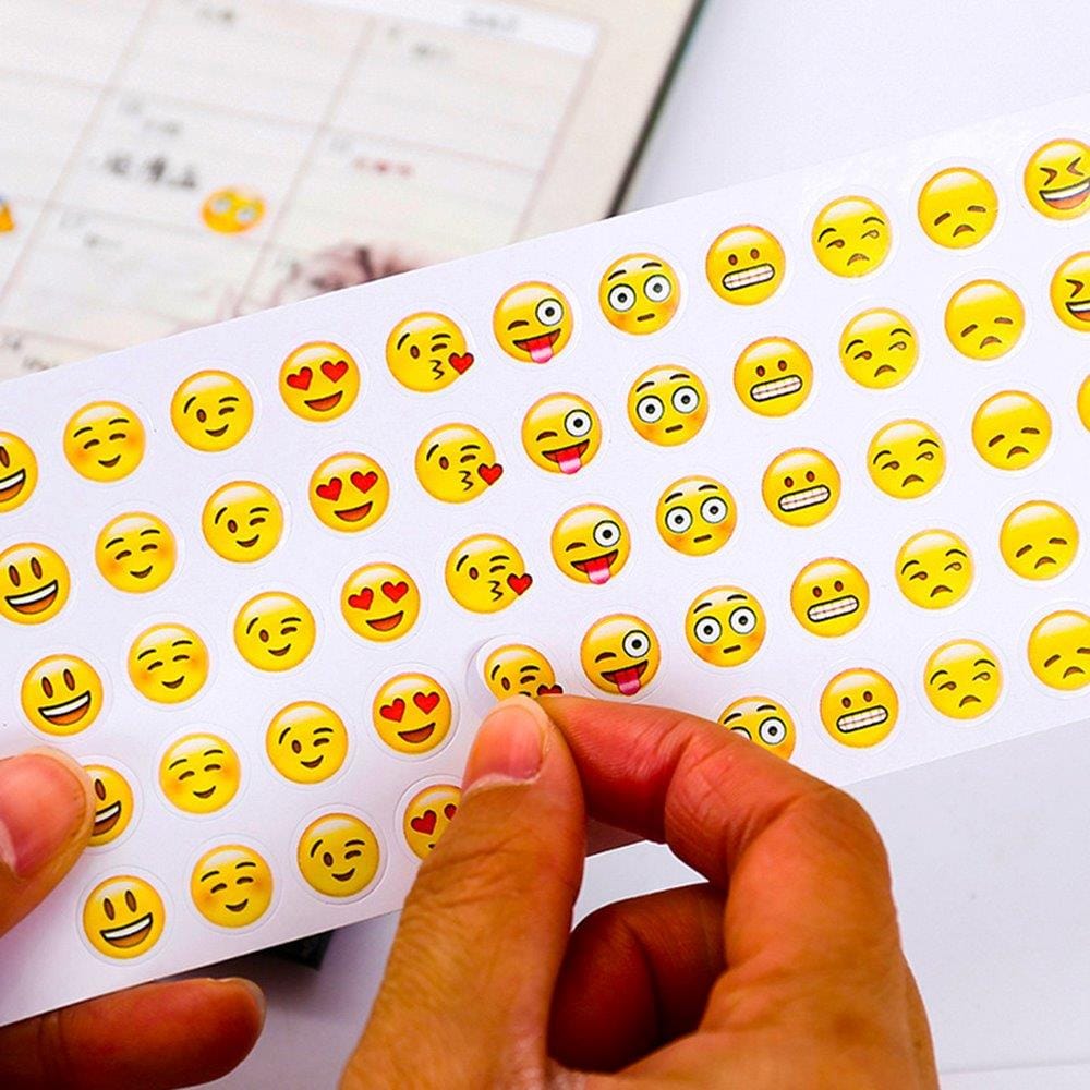 Emoji Klistremerker - 660stk stickers