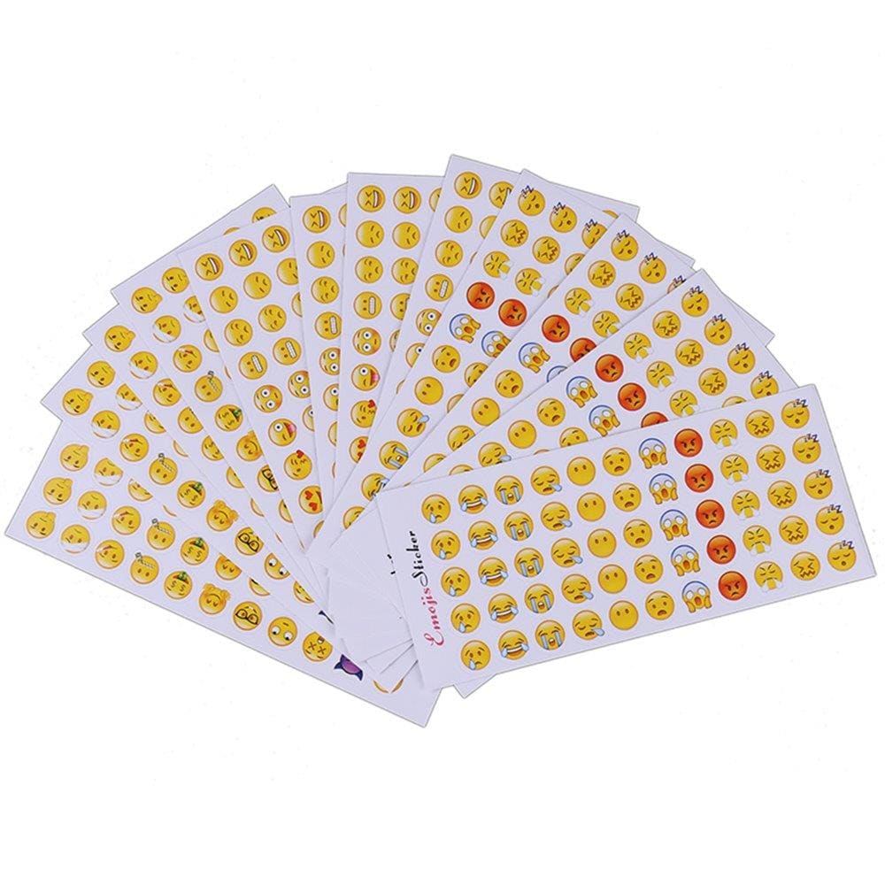 Emoji Klistremerker - 660stk stickers