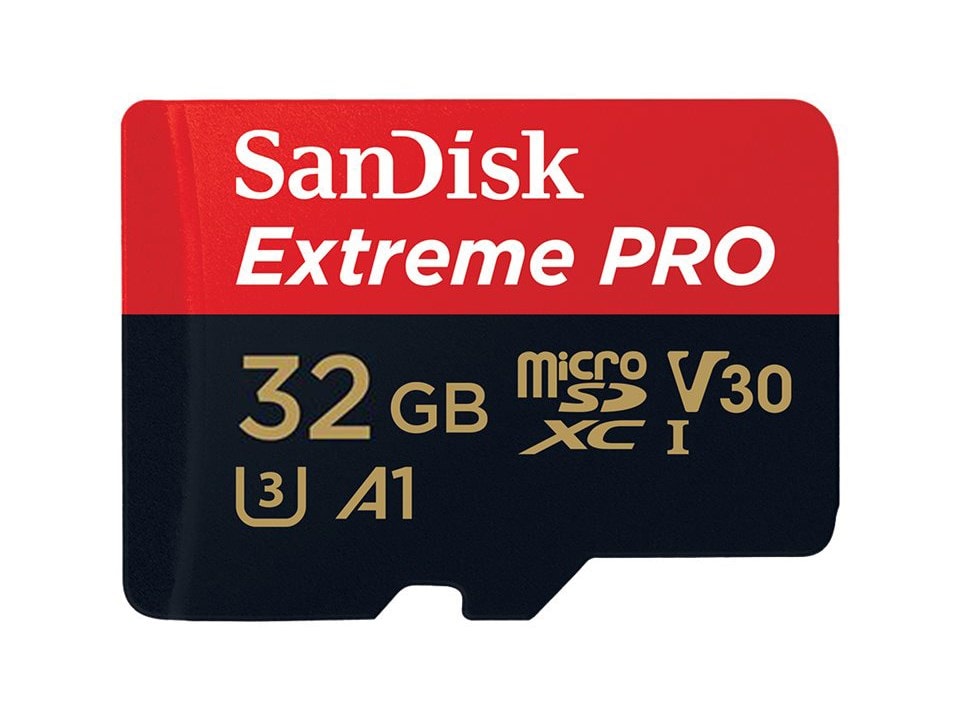 32GB SanDisk Extreme microSDHC Class 10 UHS-I Class 3 A1