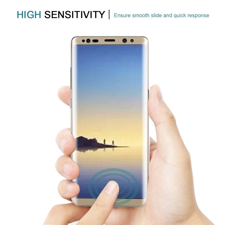 Bøyd skjermbeskyttelse av herdet glass Samsung Galaxy Note 8 - Gull