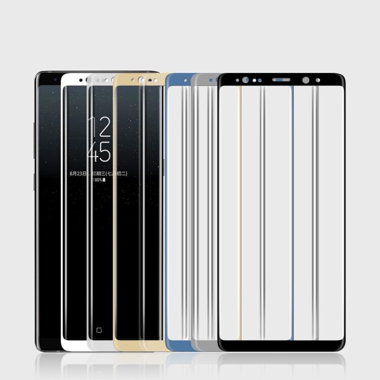 MOFI Fullskjermbeskyttelse herdet glass Samsung Galaxy Note 8 - Sølv