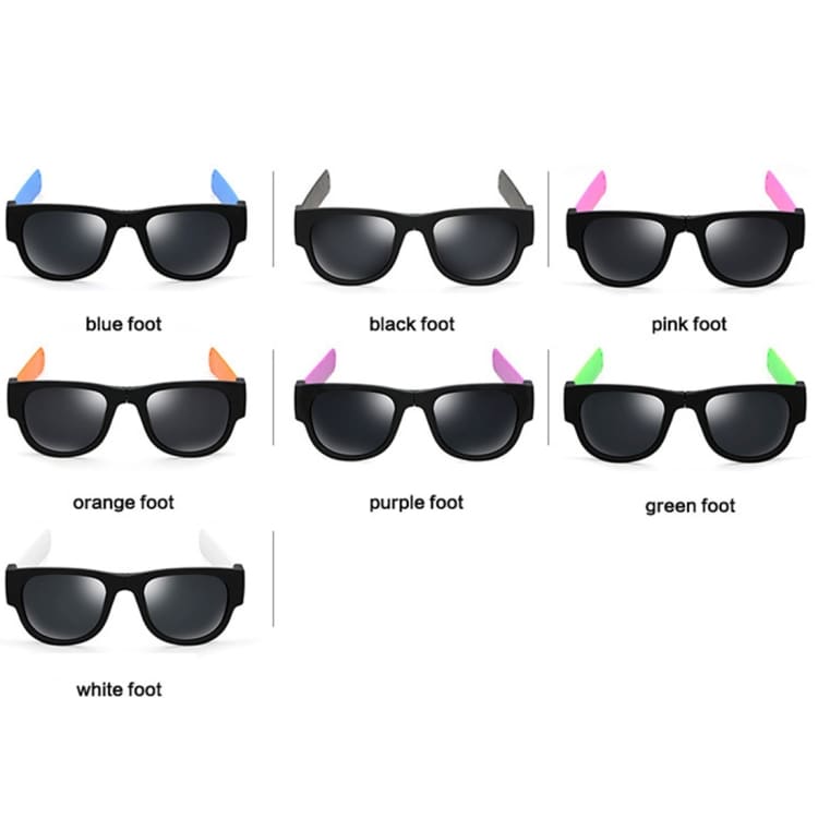 Hvite Solbriller Polarized - Sammenleggbare