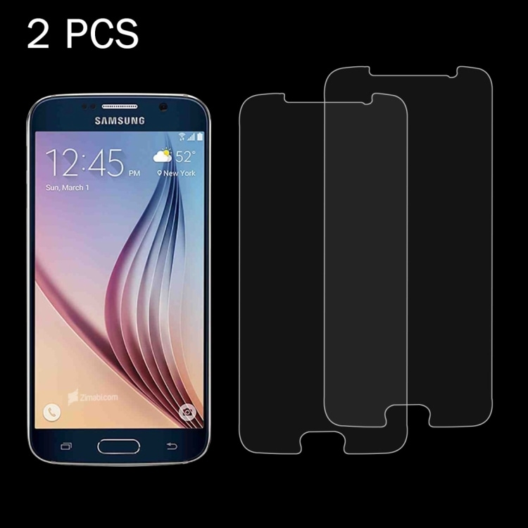 Skjermbeskyttelse Herdet Glass Samsung Galaxy S6 - 2PACK