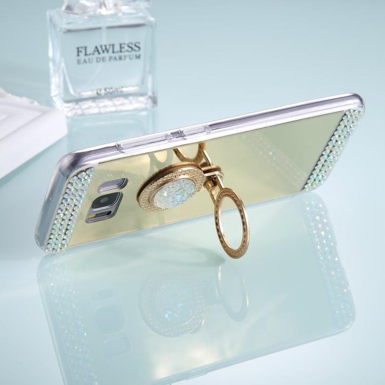 Diamant Speildeksel med mobilring Samsung Galaxy S8+