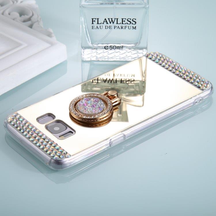 Diamant Speildeksel med mobilring Samsung Galaxy S8