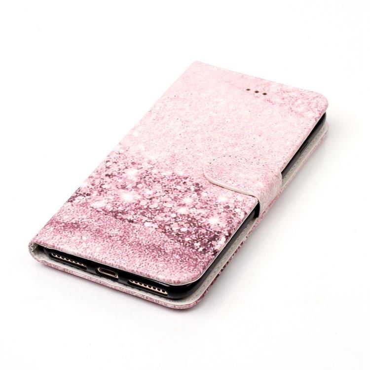Rosa lommebokfutteral iPhone 8 Plus & 7 Plus
