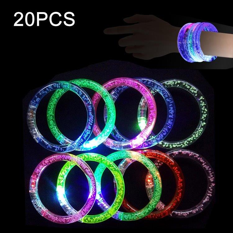 Glowing Party Armbånd 20stk LED belysning