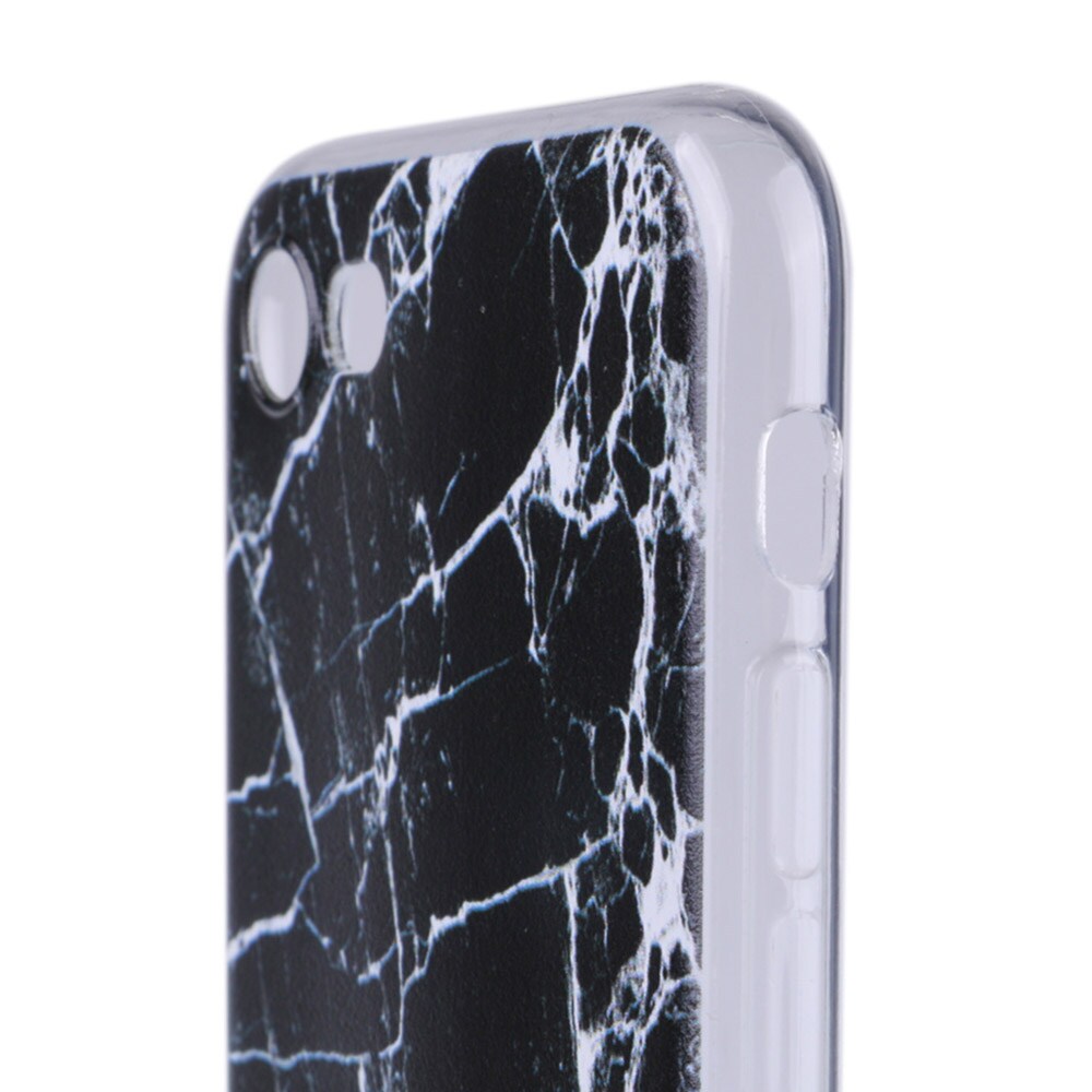 Bakdeksel Marmor iPhone 7 Plus - Svart/hvit