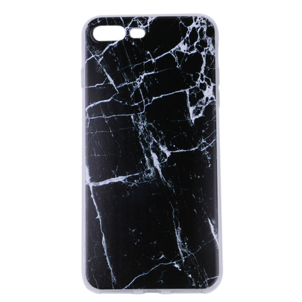 Bakdeksel Marmor iPhone 8 - Svart/hvit