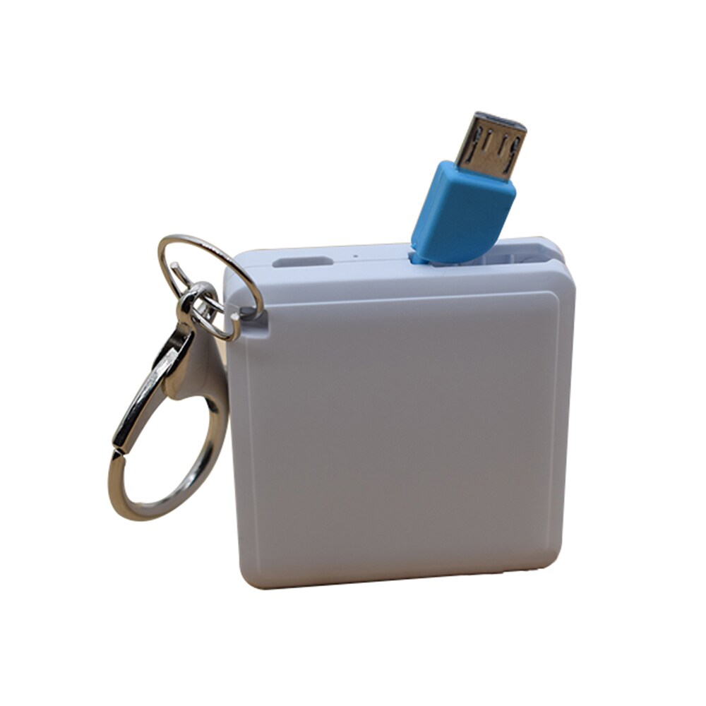 Power bank / Pocket bank, micro USB-port , 1200 mAh - Hvit