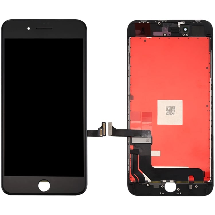 iPhone 8 Plus LCD + Touch Display Skjerm - Svart farge