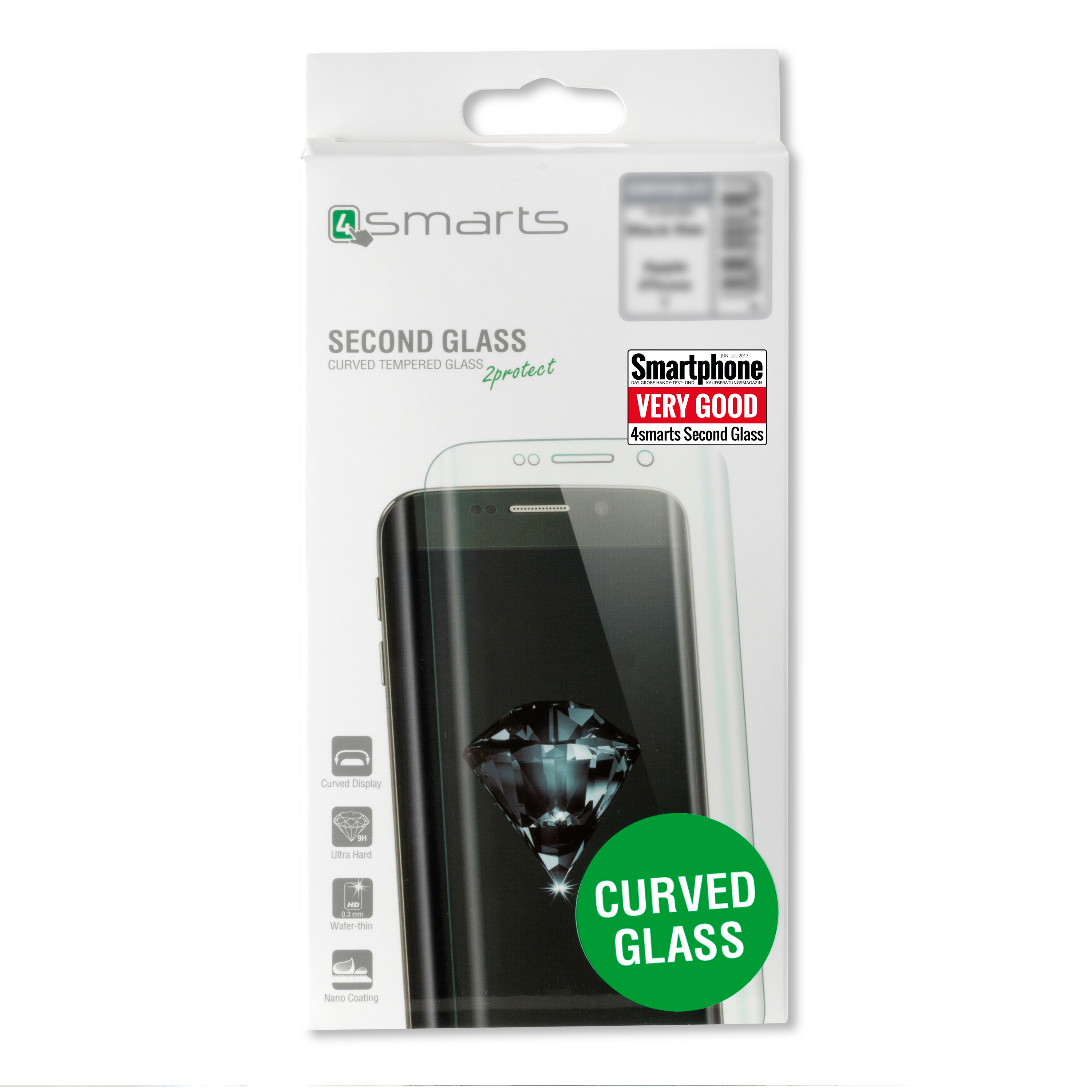 Herdet Glass 4Smarts til iPhone 8 Plus