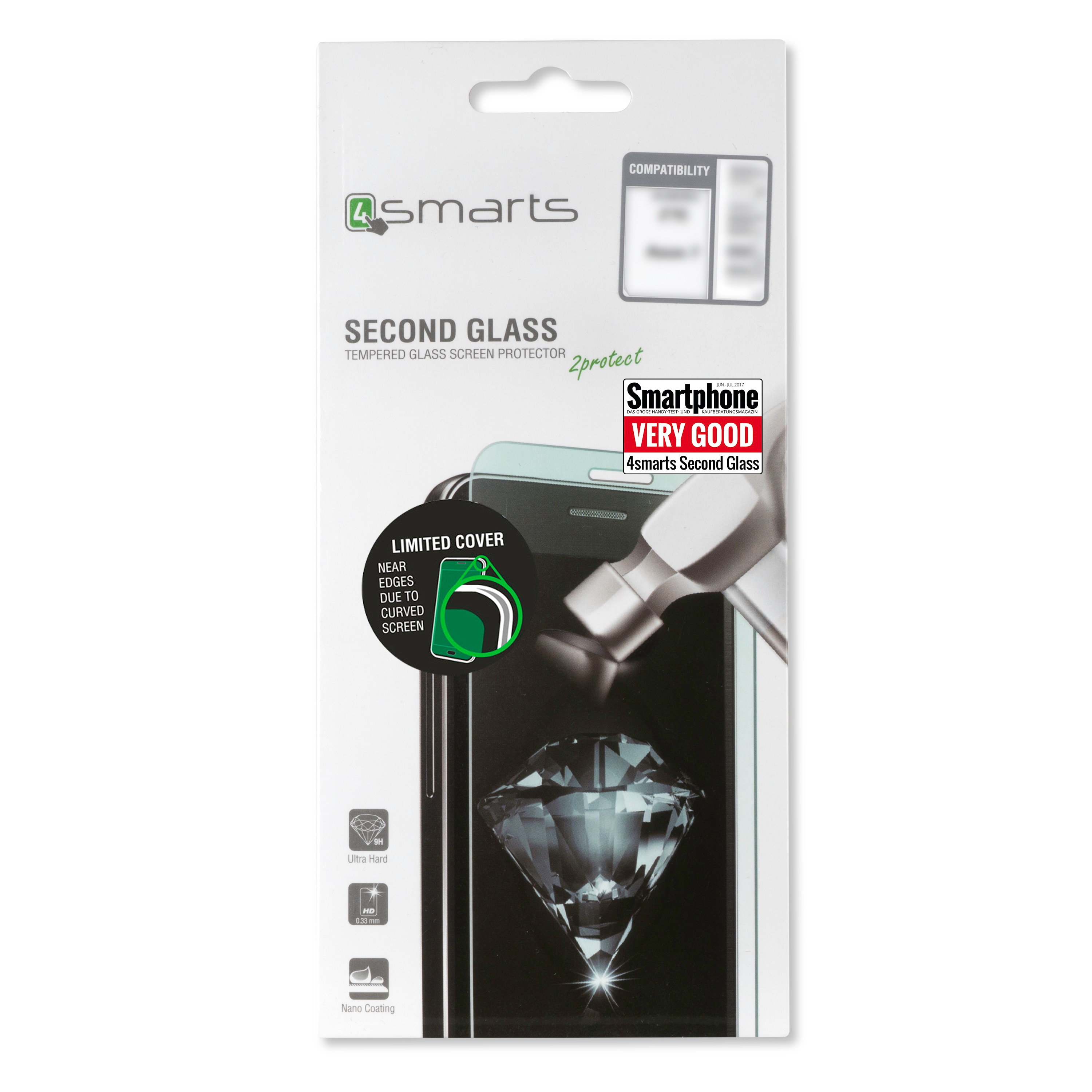 Herdet Glass 4Smarts til Sony Xperia XA1 Plus