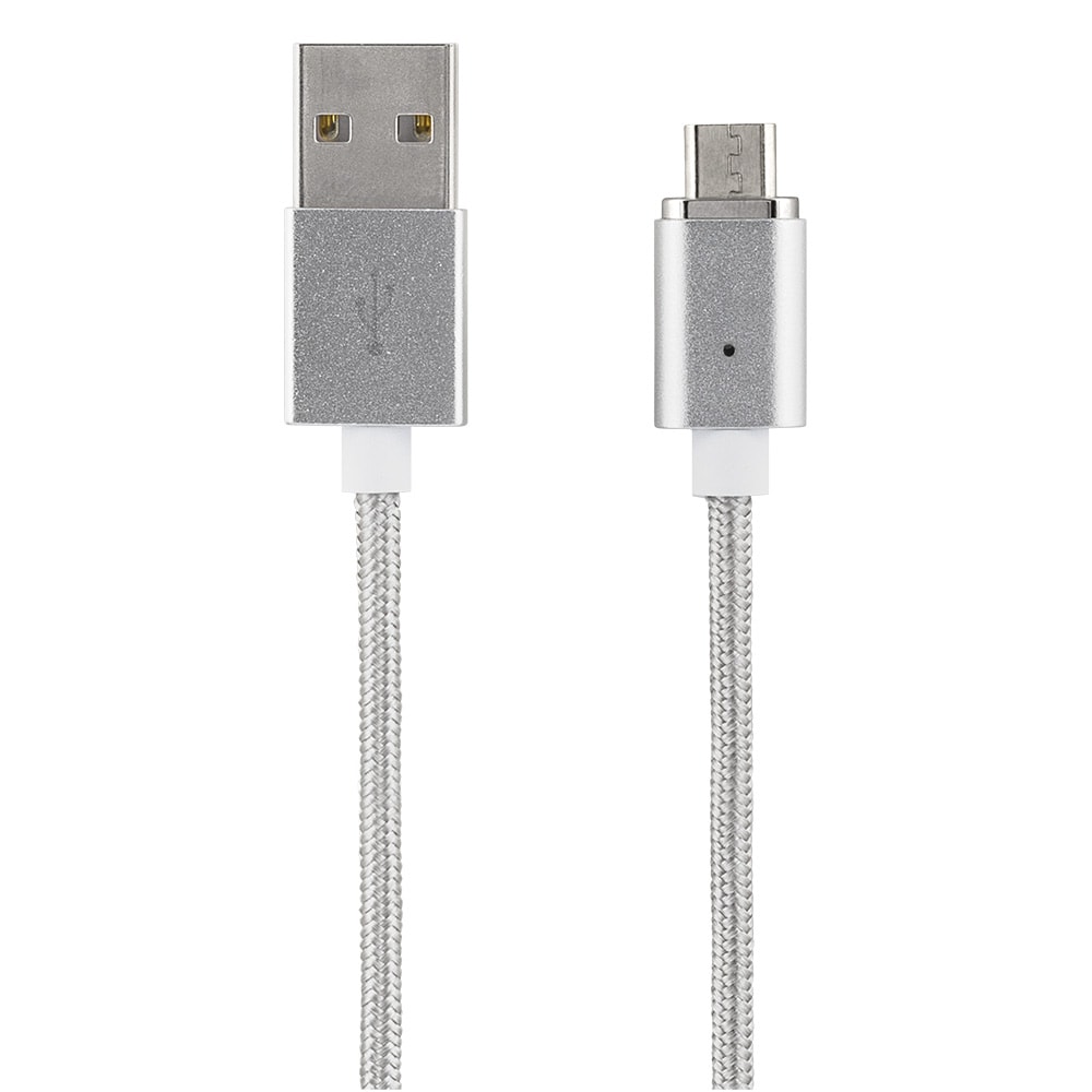 STREETZ Magnetisk USBsynke/ ladekabel Sølv