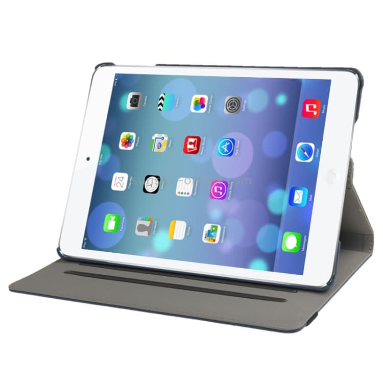360 Graders Flip Futteral til iPad Air - Mørkeblå