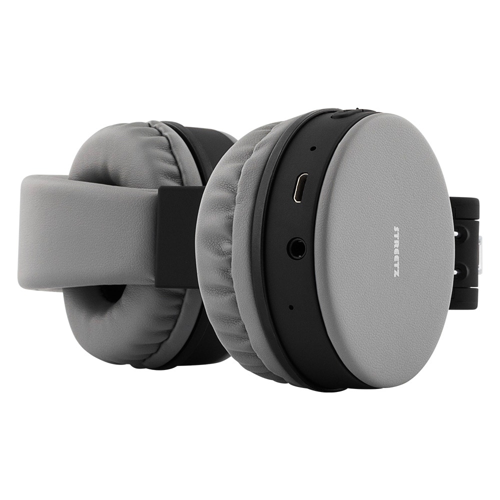 STREETZ sammenfoldbart Bluetooth-headset med mikrofon Svart