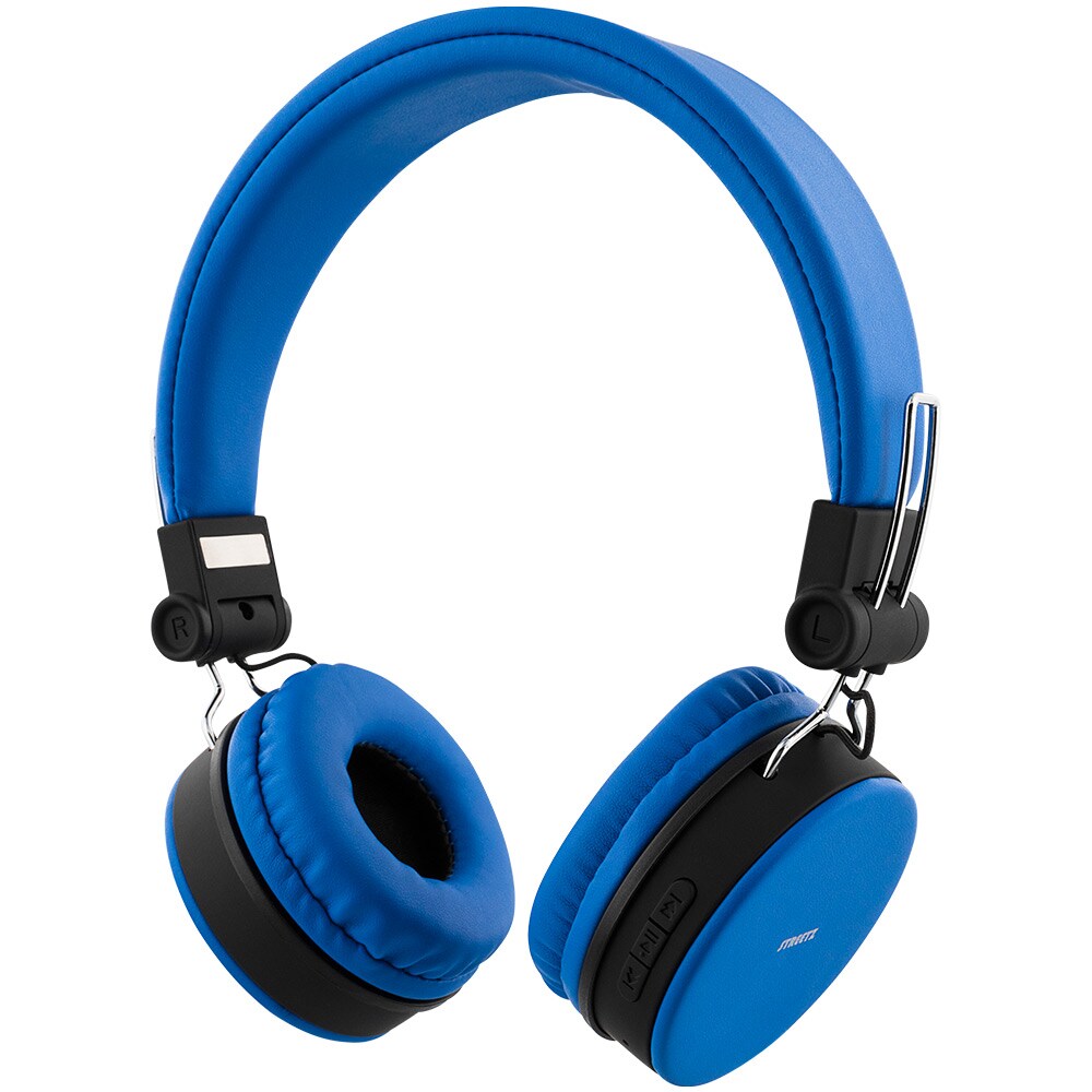 STREETZ sammenfoldbart Bluetooth-headset med mikrofon Blå